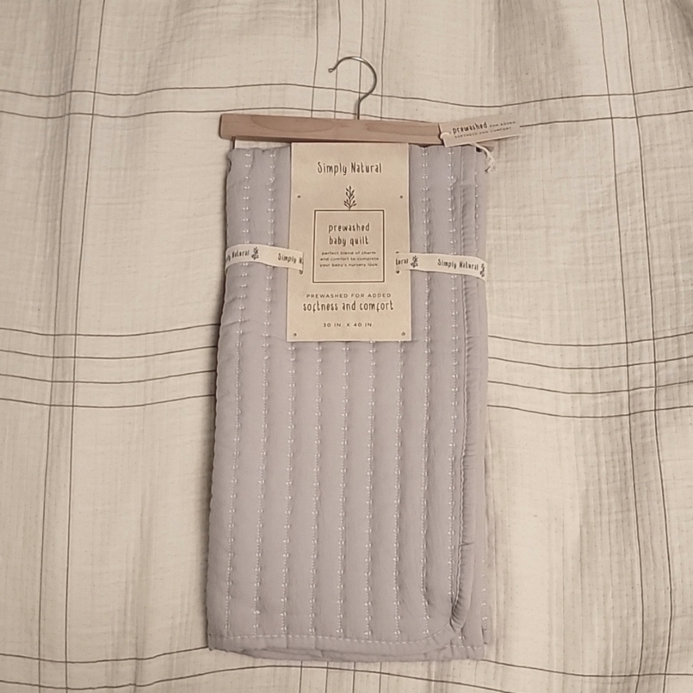 Simply Natural Prewashed Baby Quilt